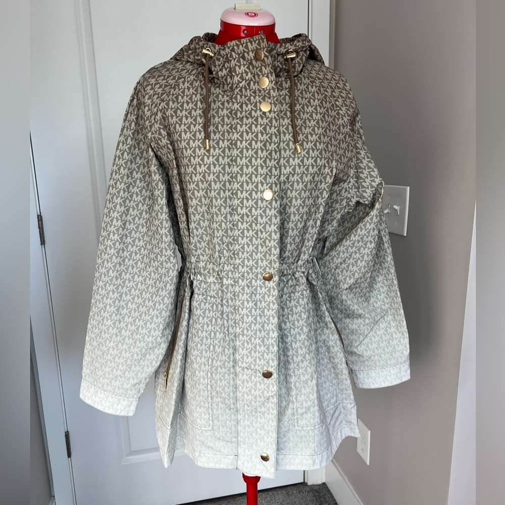 Michael Kors Patterned Utility Jacket with Gold A… - image 1